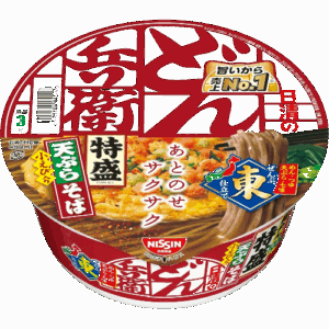 Donbei Extra Large Tempura Soba Nissin Foods x 5 servings
